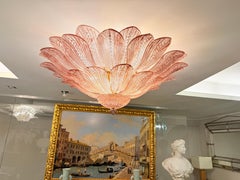 Amatista Rosa Asombroso Cristal de Murano Deja Luz de Techo o Lámpara de Araña