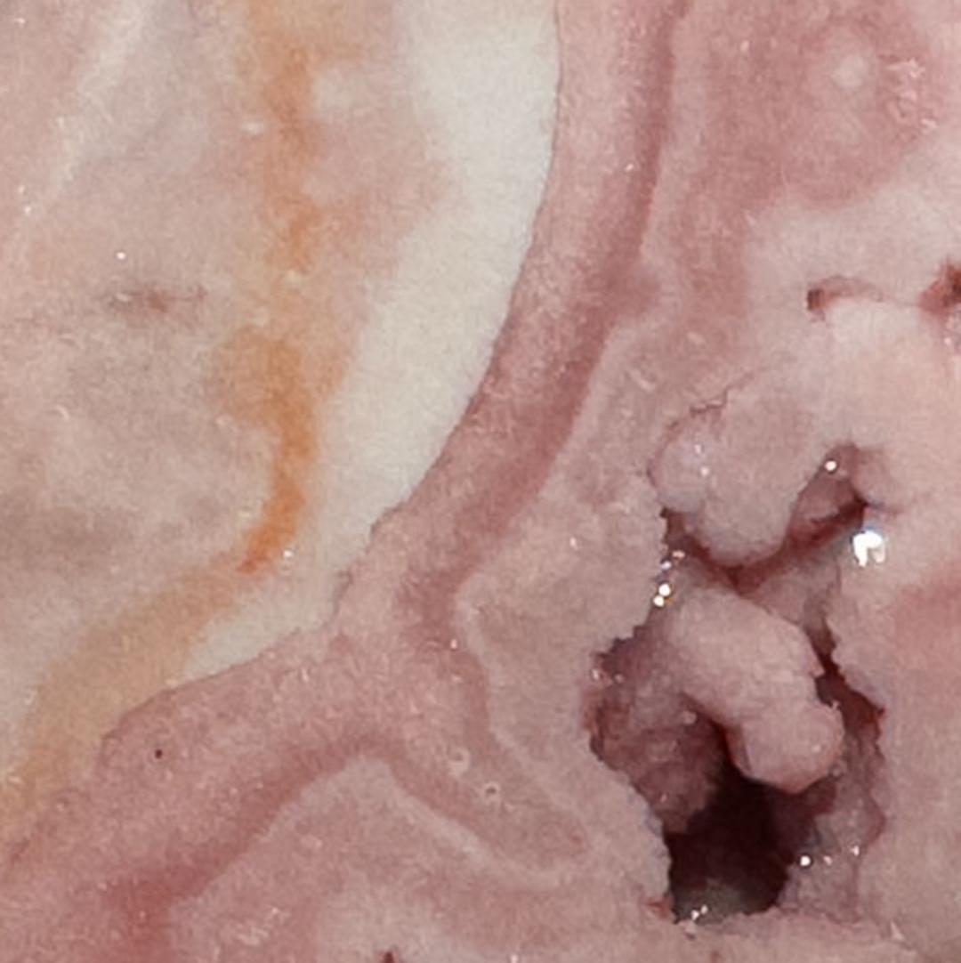 Pink Amethyst Crescent Moon Display For Sale 3