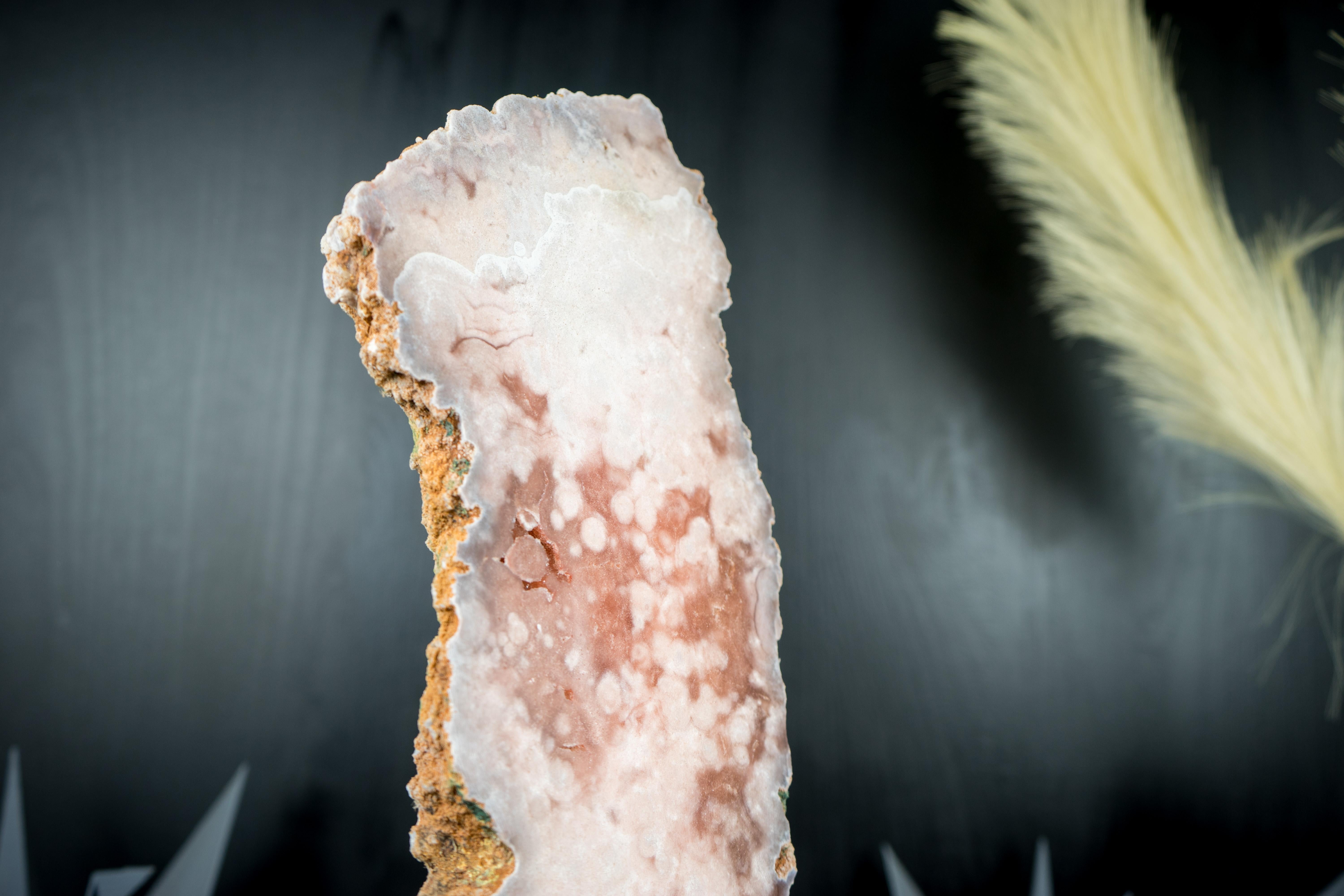 Losa de Geoda Amatista Rosa, Natural, Cuarzo Rojo y Rosa, Tablero de Doble Cara en venta 3
