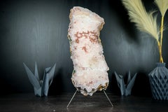 Pink Amethyst Geode Slab, Natural, Red And Rose Quartz, Dual Sided Board