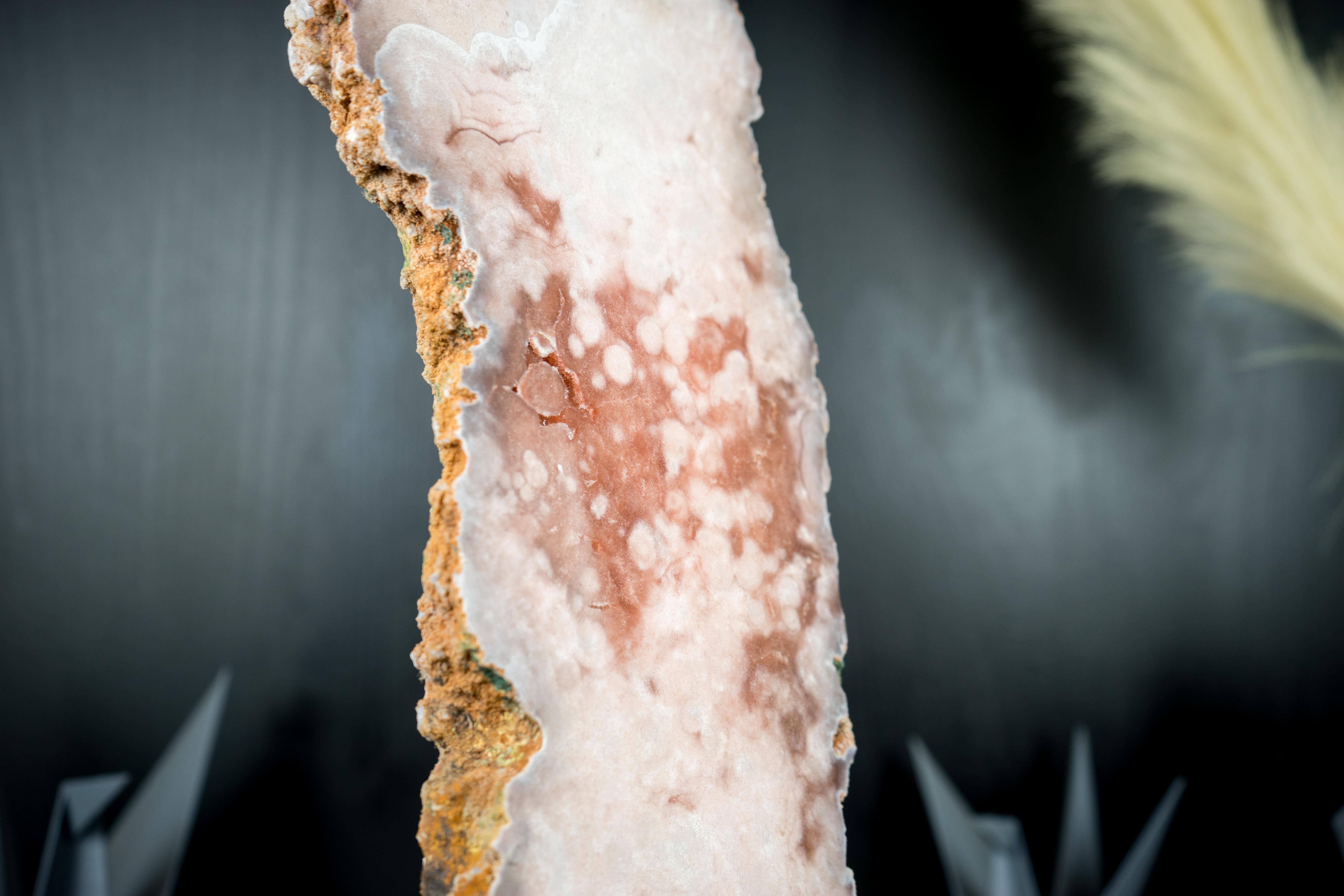 Losa de Geoda Amatista Rosa, Natural, Cuarzo Rojo y Rosa, Tablero de Doble Cara en venta 2