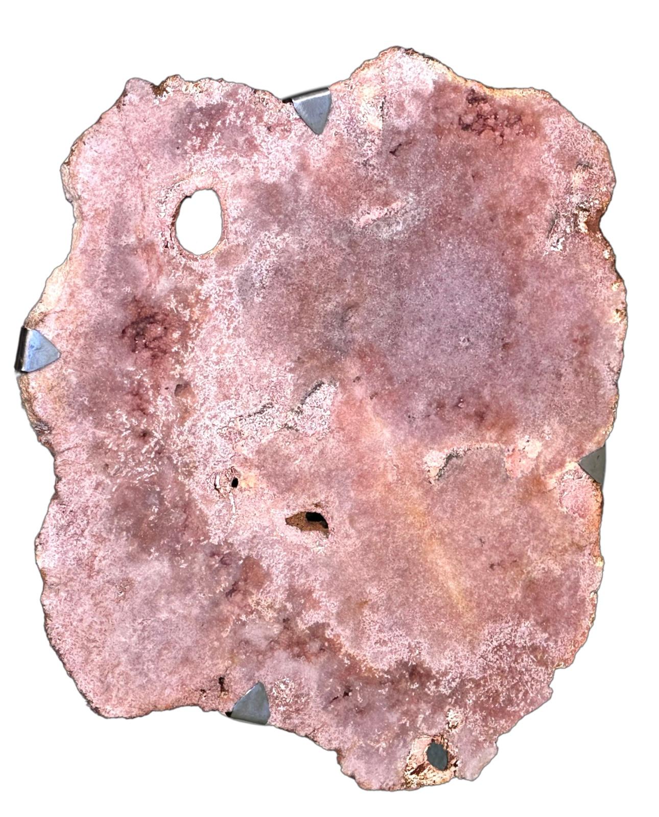 Ring-Tisch mit rosa Amethyst, 2 im Angebot 1