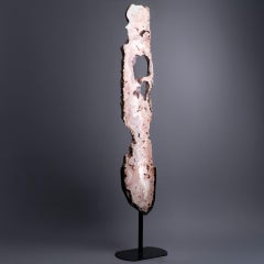 Pink Amethyst Slice on Custom Stand – Natural Luxury Décor