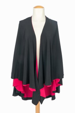 Pink and black cape