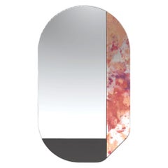 Pink and Black WG.C1.G Hand-Crafted Wall Mirror