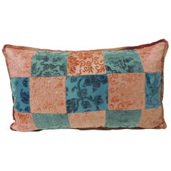 Pink and Blue Romance through the Gilded Age’s Asian Textiles Patchwork Pillow