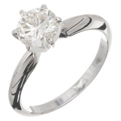 1.00 Carat Diamond White Gold Solitaire Engagement Ring