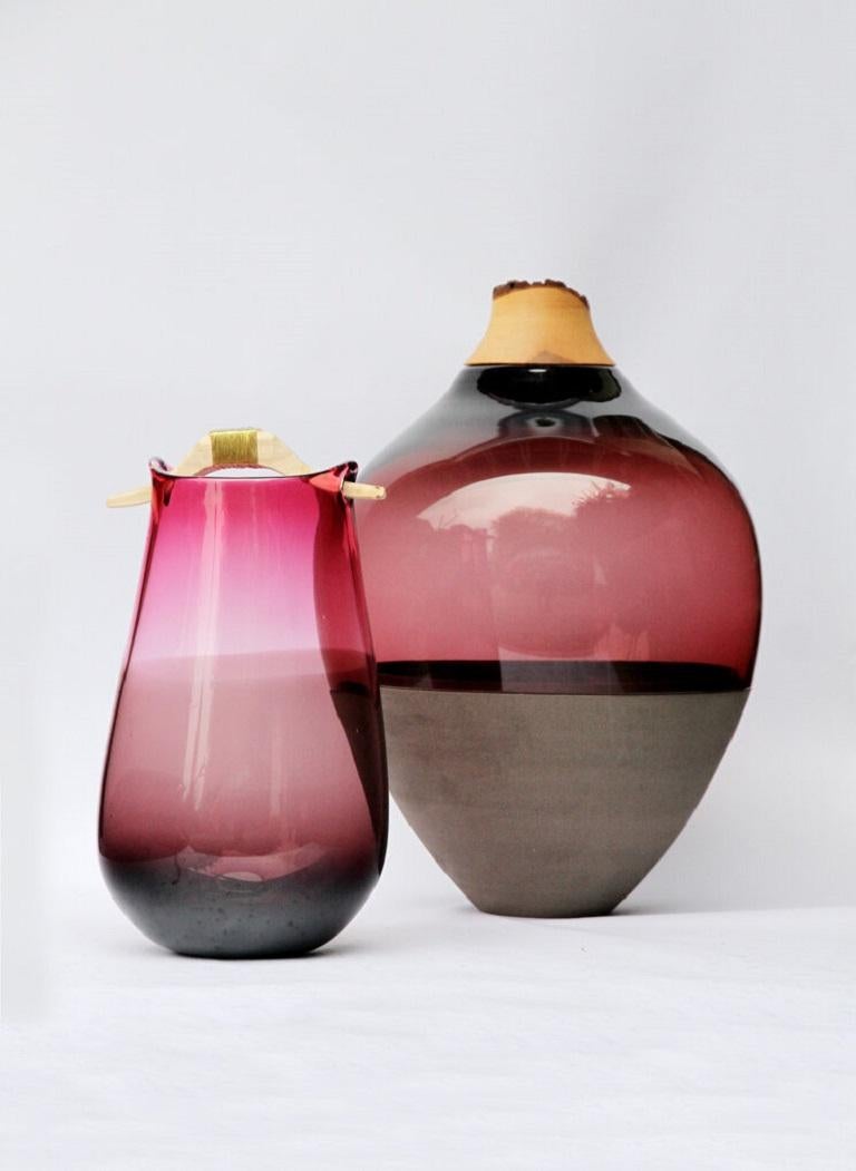 Other Pink and Brown Heiki Vase, Pia Wüstenberg For Sale