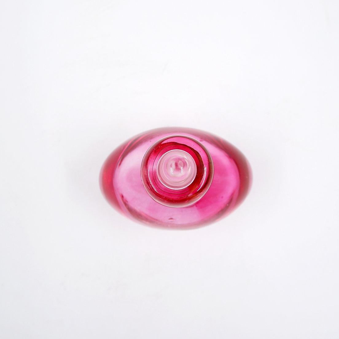 Italian Pink and clear glass 