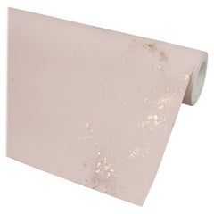 Papel Pintado Cobre y Rosa, Mural No Repetitivo, Hecho a Mano en Reino Unido