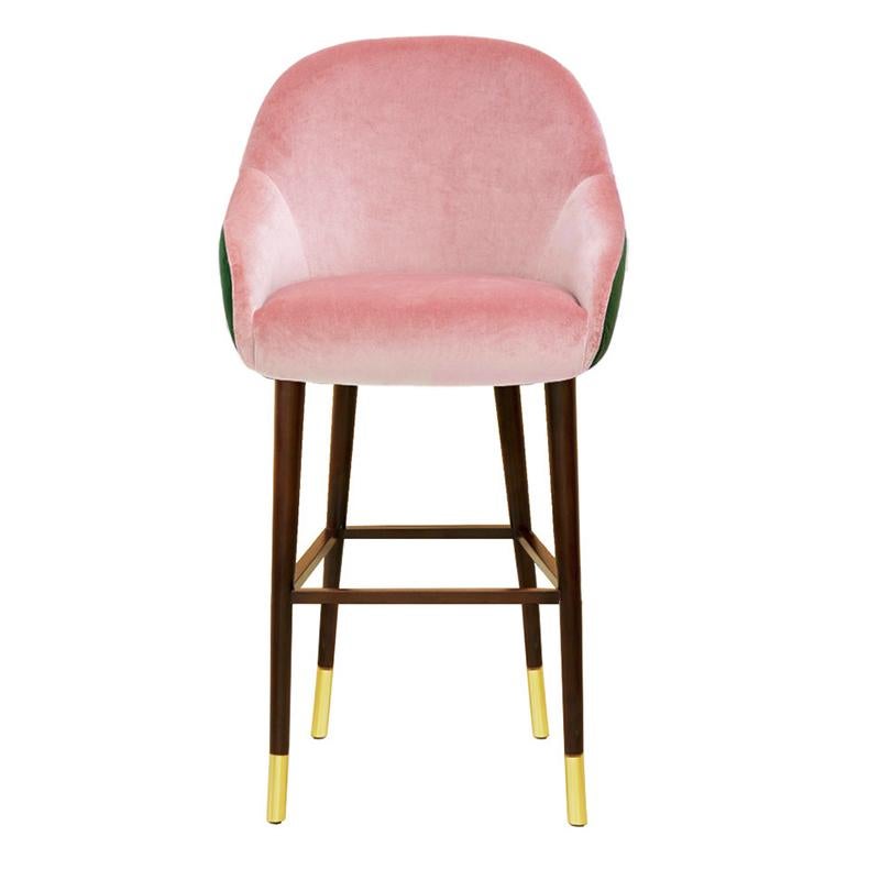 The Milonga bar stool is a celebration of the rich culture and history of Argentina. 
The bar stool comes in a variety of fabrics and colors, allowing you to mix and match to give your chair a personal touch.
This bar stool seems to radiate energy