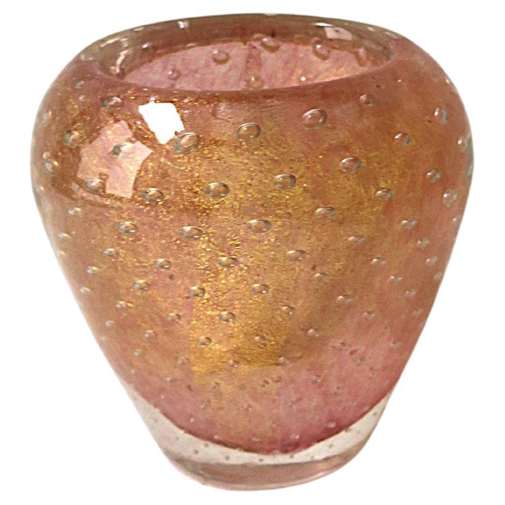 Vase d'art italien moderne en verre de Murano Barovier Toso