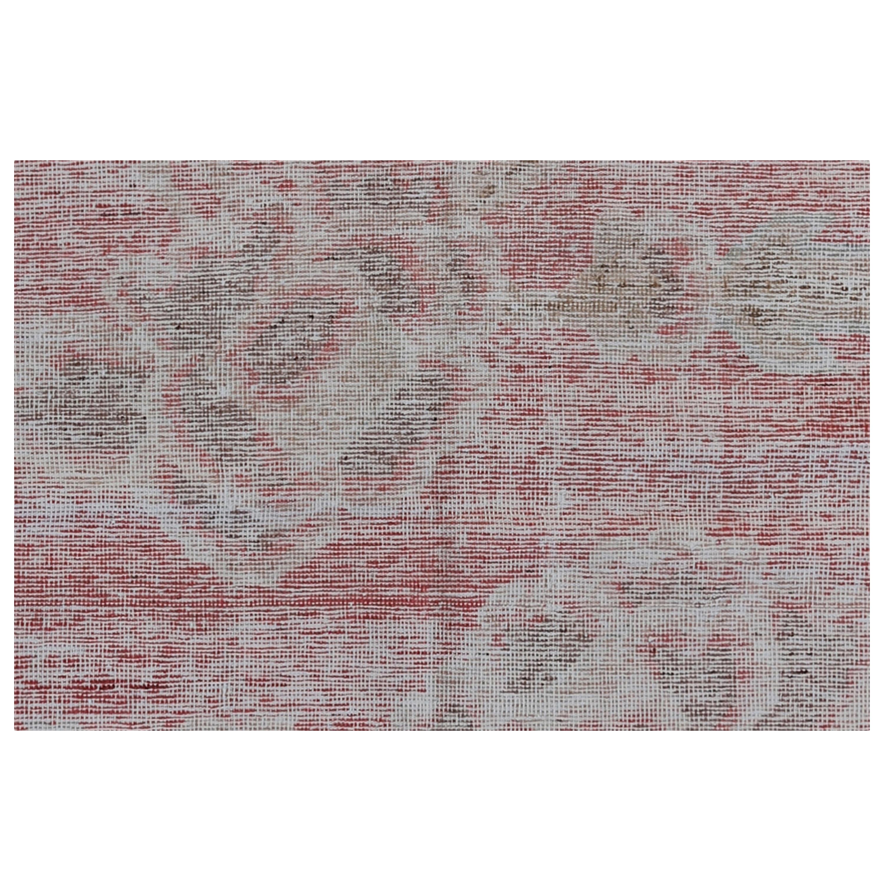 Sourced from the ancient Silk Road to bring a genuine one-of-a-kind rug to your home, this Pink and Grey Vintage Wool Cotton Blend Rug - 4'10