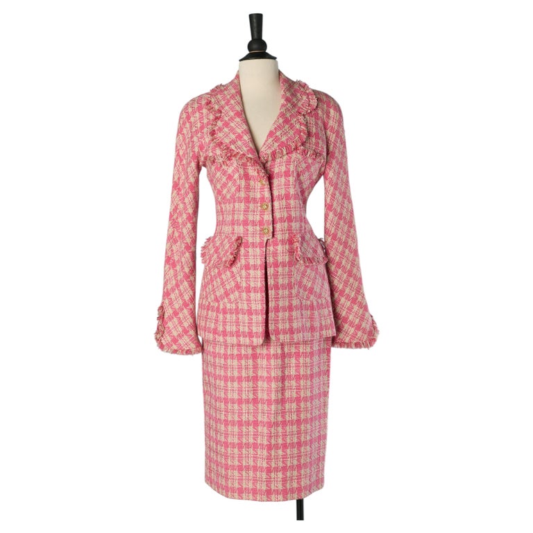 pink tweed dress suit Women's Talia Tweed Blazer Suit Set in Pink Size Small