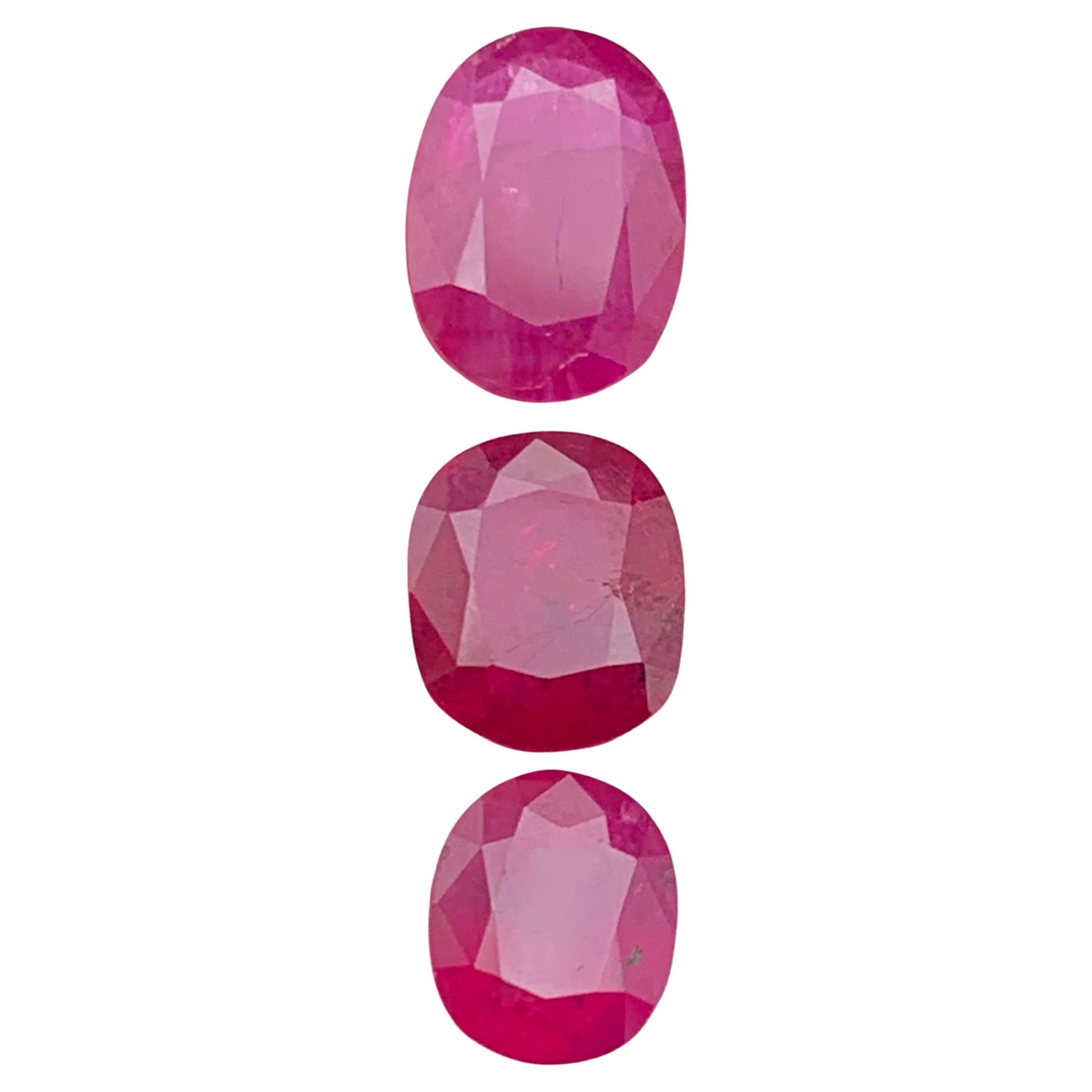 Rosa und roter Rubin 4,50 Karat Ovalschliff Natürliche lose Edelsteine - Schmuck Größe Paket