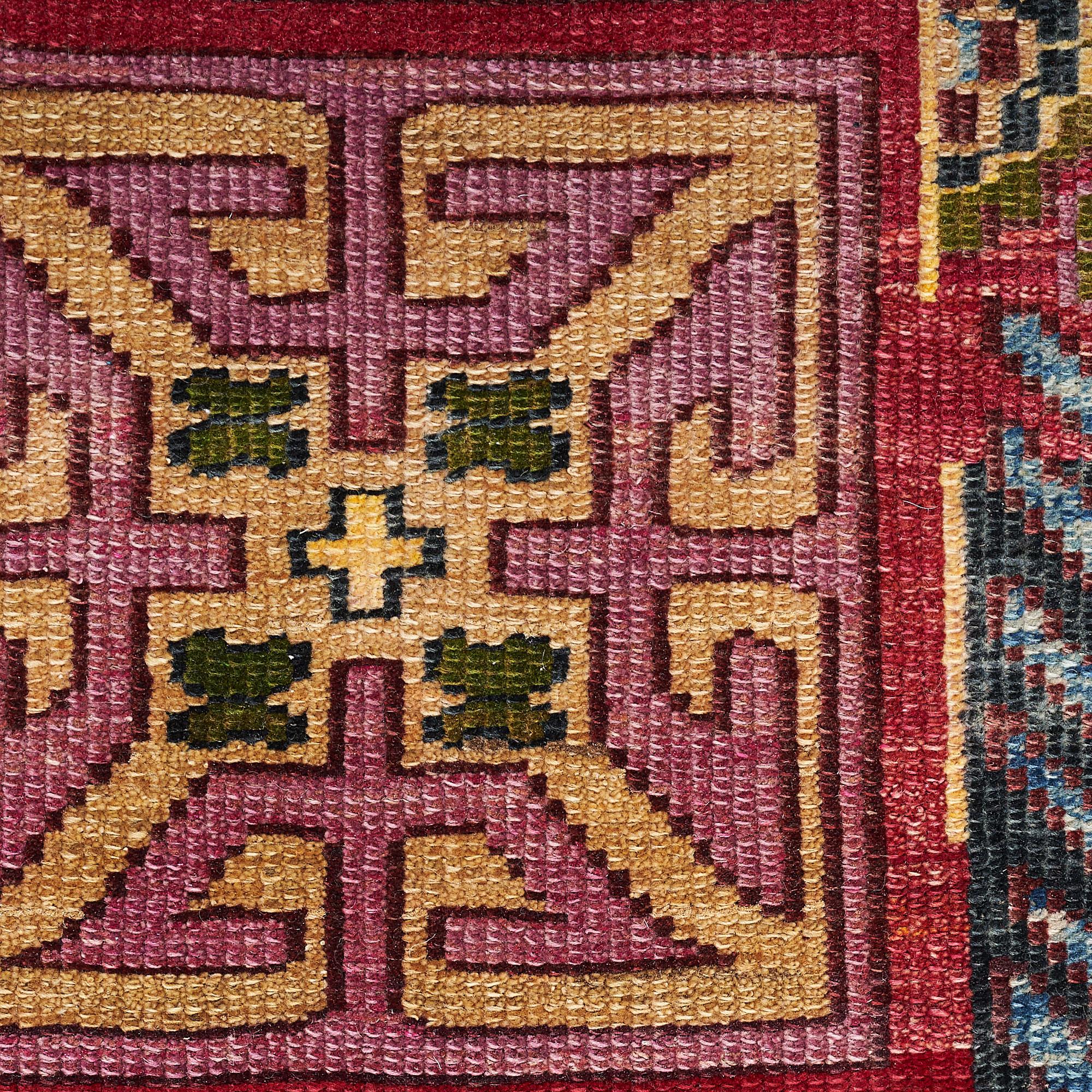 Indian abc carpet Pink and Red Alchemy Transitional Wool Rug - 9' x 12'2
