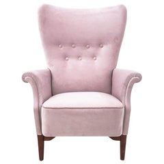Sillón rosa, Escandinavia, hacia 1950