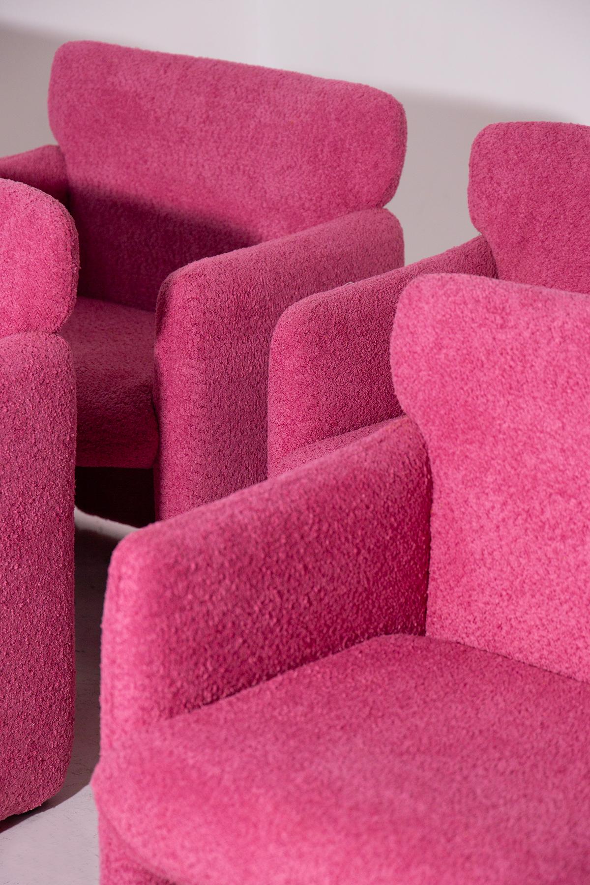 Rosa Sessel von Eugenio Gerli Tecno, Mod S148 im Zustand „Gut“ im Angebot in Milano, IT