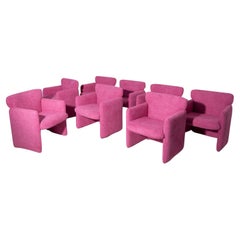 Fauteuils roses d'Eugenio Gerli Tecno, Mod S148