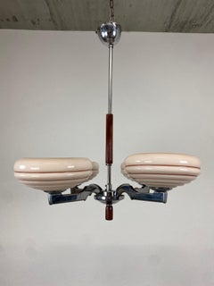 Pink Art Deco Chandelier