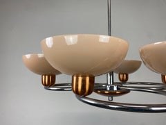 Pink Art Deco Chandelier