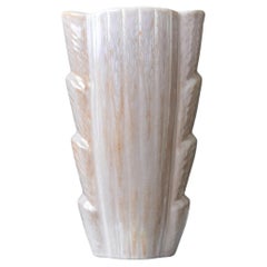 Rosa Vase aus Steingut im Art déco-Stil von Gunnar Nylund. Rorstrand, Schweden, 1930er-Jahre.