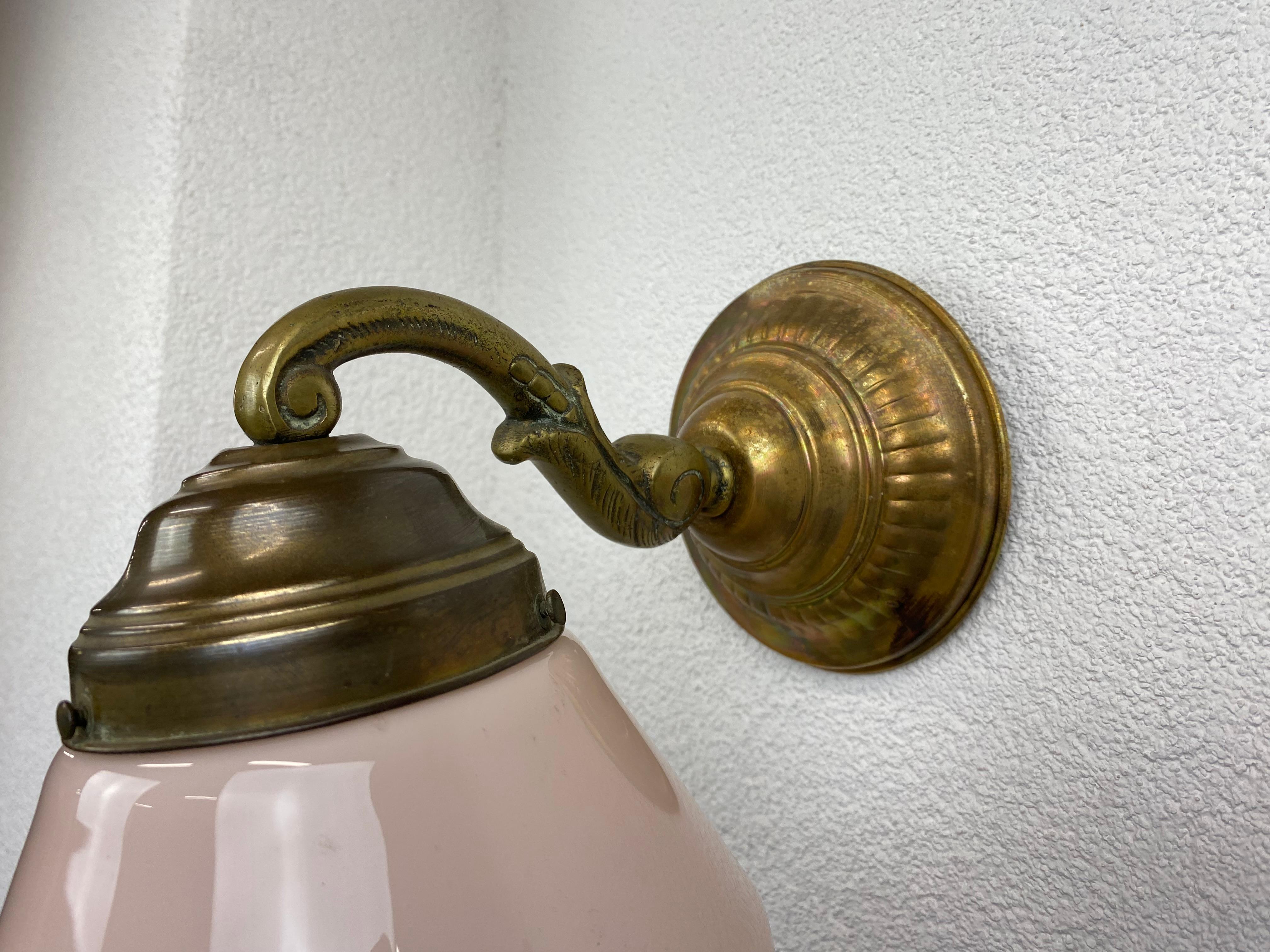 Pink Art Deco Wall Lamps For Sale at 1stDibs