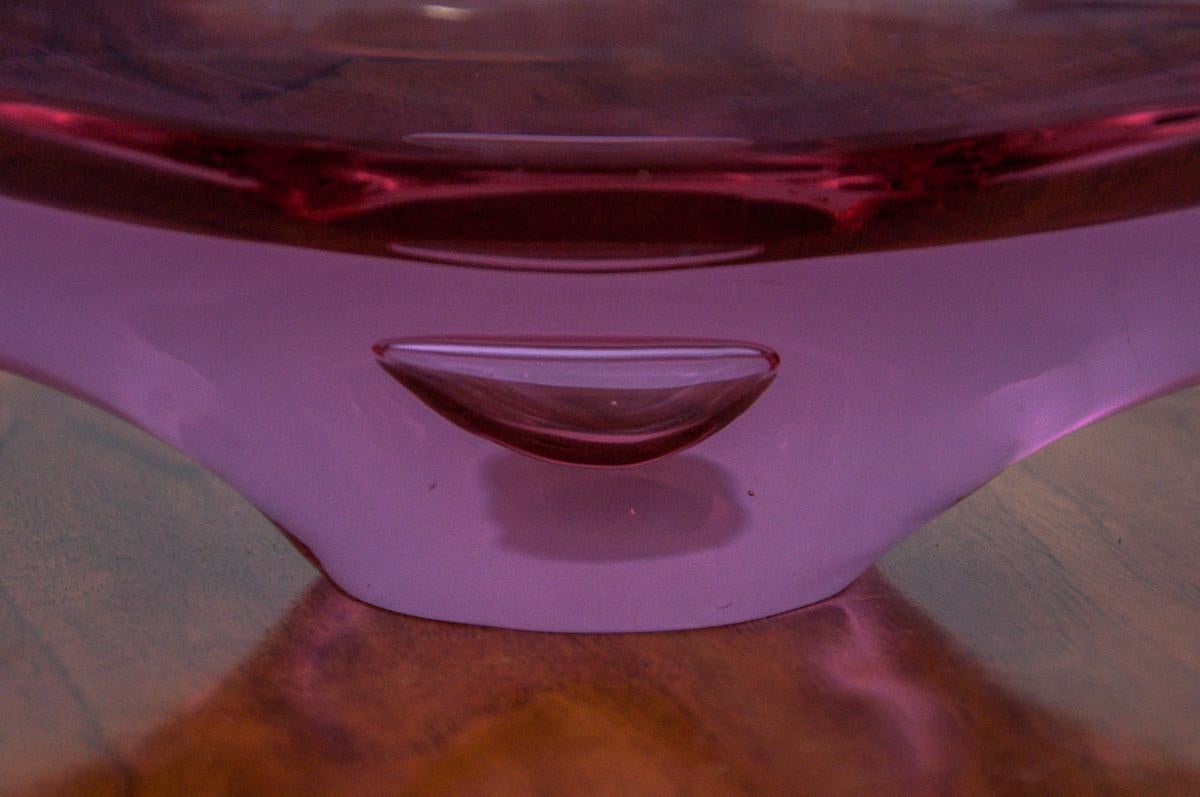 Pink Ashtray / Bowl, M. Klinger, Czechoslovakia, 1960s In Good Condition In Chorzów, PL