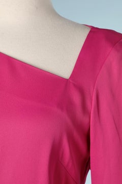 Pink asymmetrical collar dress Lindsay  Lohan for Ungaro