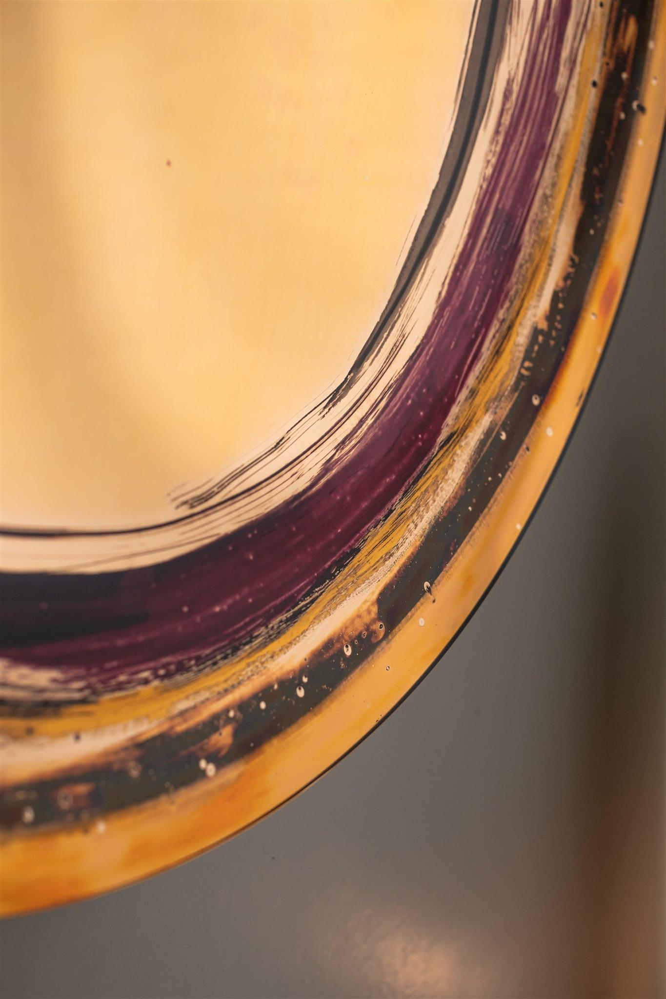 Espejo de Pared Aura Rosa by OOM Vidrio Contemporáneo en venta 2