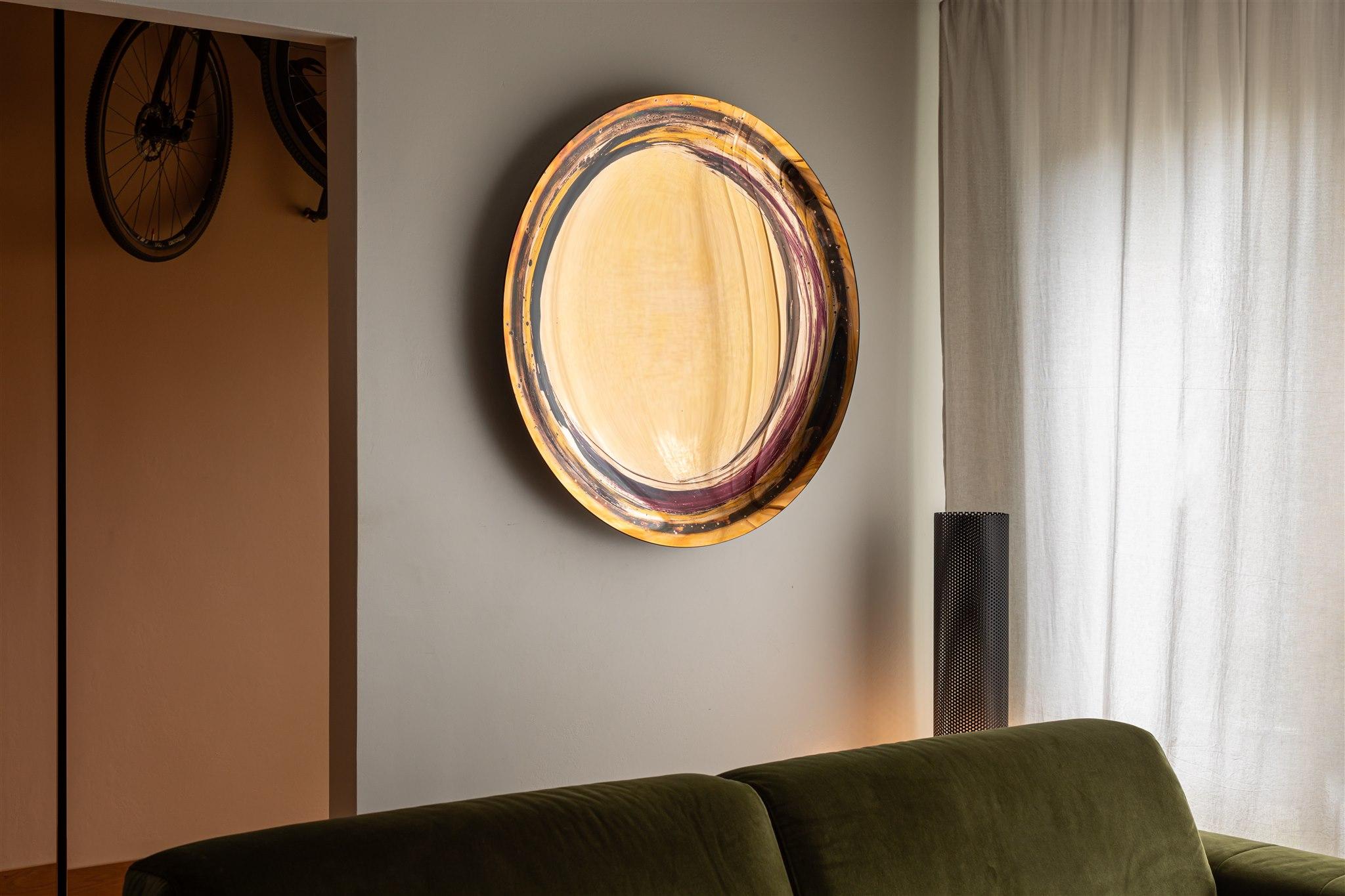 Espejo de Pared Aura Rosa by OOM Vidrio Contemporáneo Posmoderno en venta