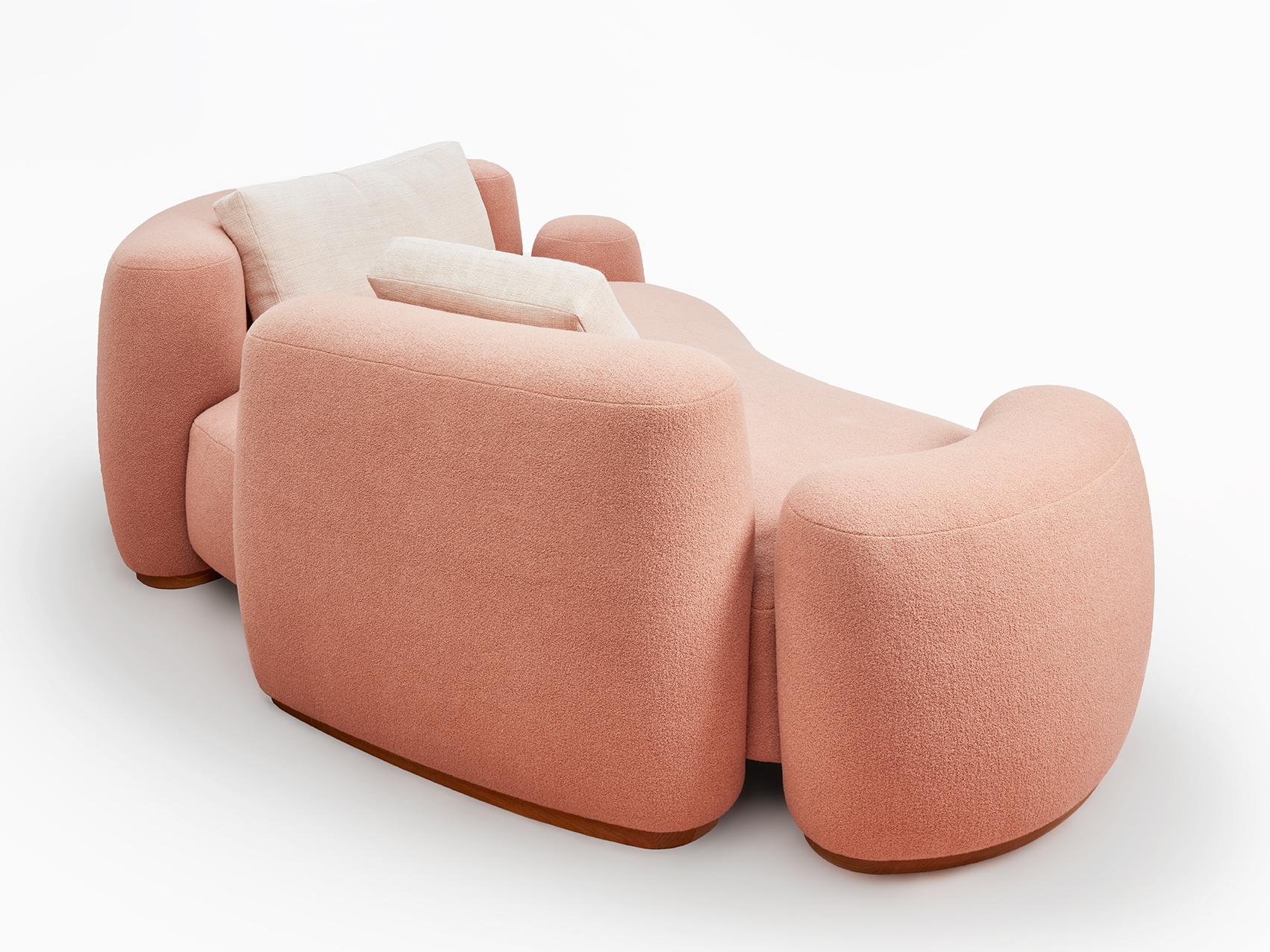 Pink Baba Daybed by Gisbert Pöppler In New Condition For Sale In Geneve, CH