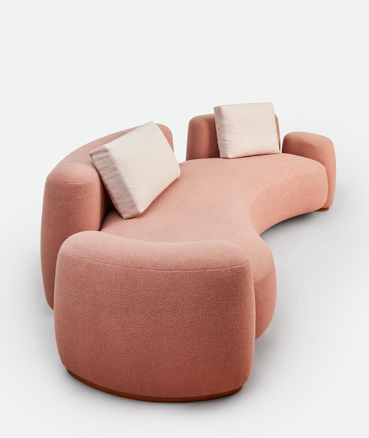 Post-Modern Pink Baba Sofa by Gisbert Pöppler