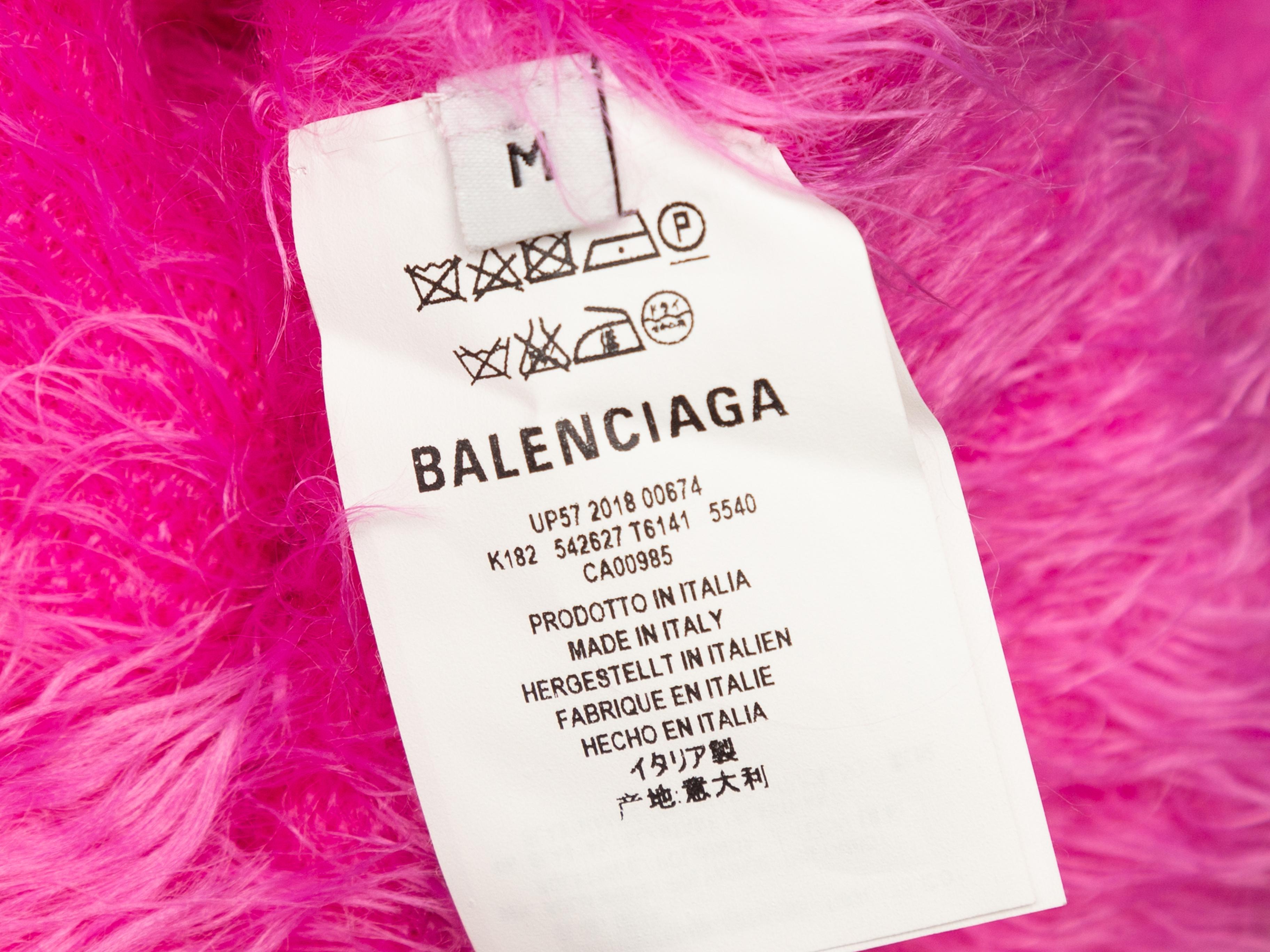 balenciaga pink sweater