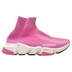 Pink Balenciaga High-Top Sock Sneakers Size 40