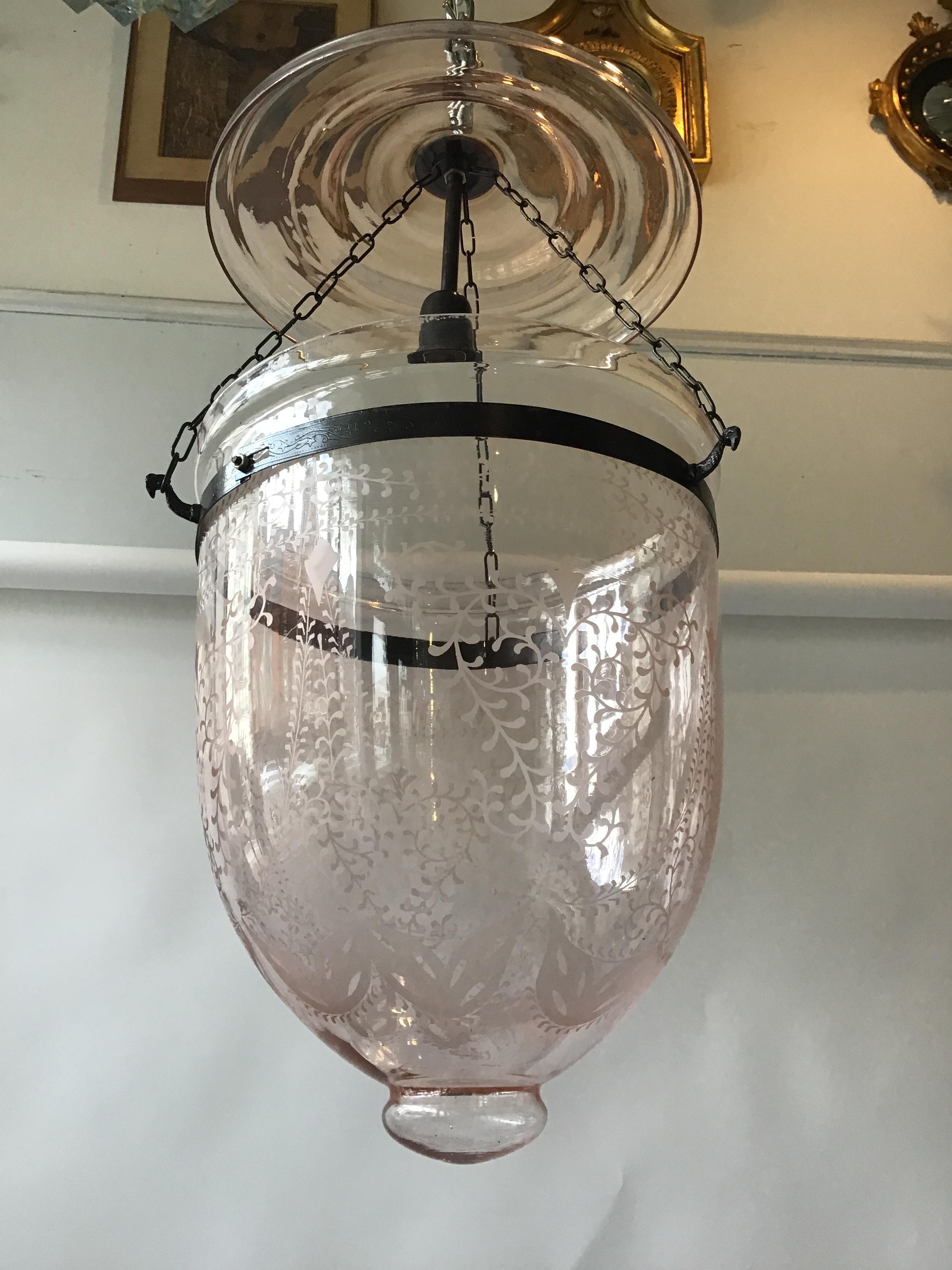 Pink Bell Jar Lantern 2