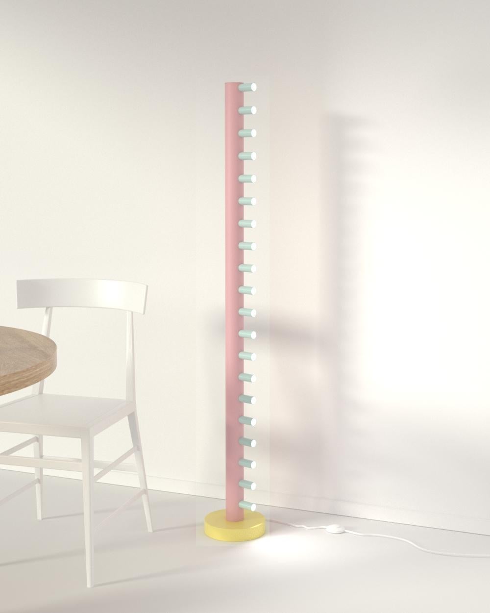 Lámpara de pie Array rosa, blanca y negra de Atelier Areti en Nuevo estado para la venta en Geneve, CH
