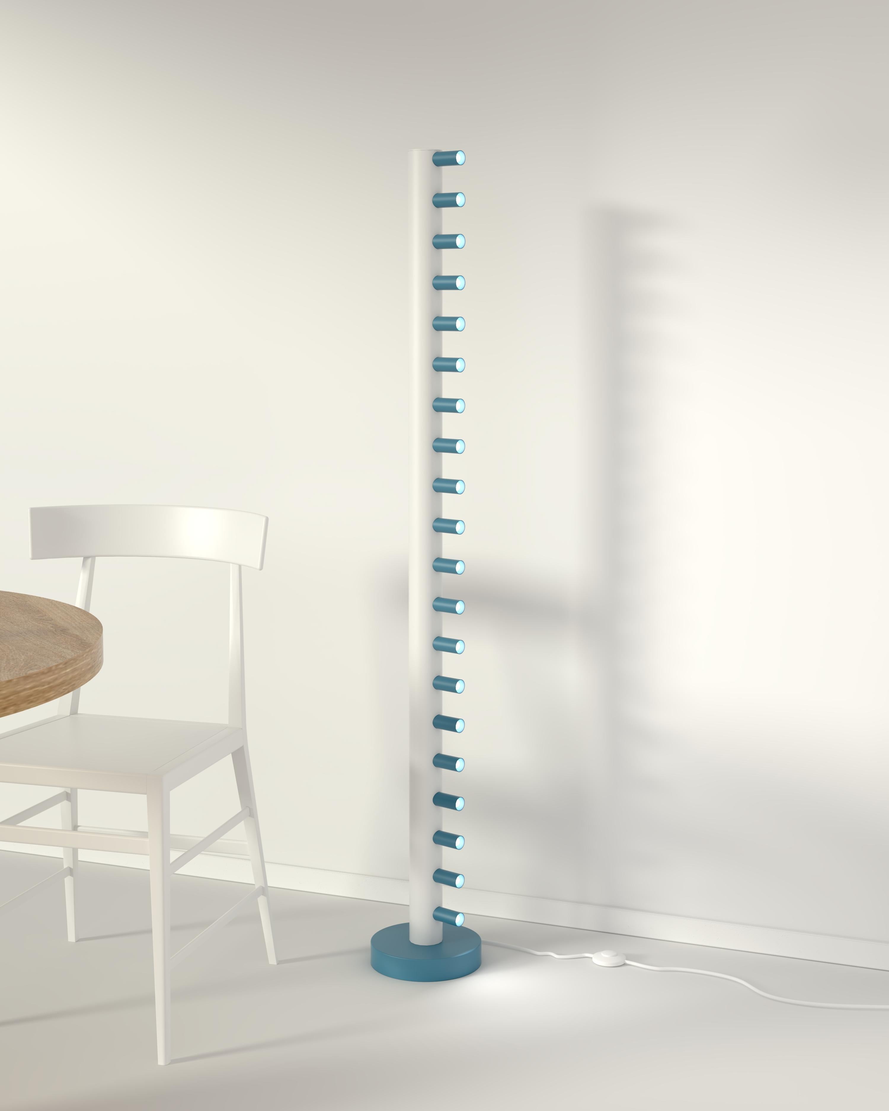 Lámpara de pie Array rosa, blanca y negra de Atelier Areti en venta 2