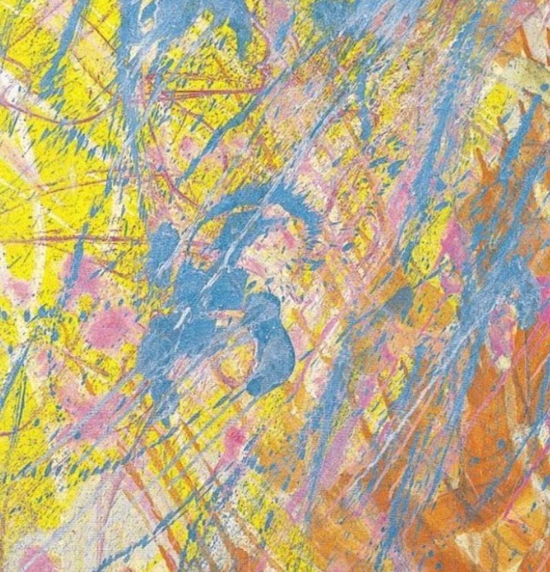 Pink / Blue Abstract Composition In Excellent Condition For Sale In London, GB