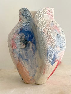 Pink - Blue Ceramic Vessel- Lost Quarry Organic Modern