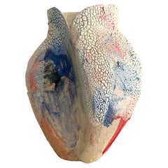 Pink - Blue Ceramic Vessel- Lost Quarry Organic Modern
