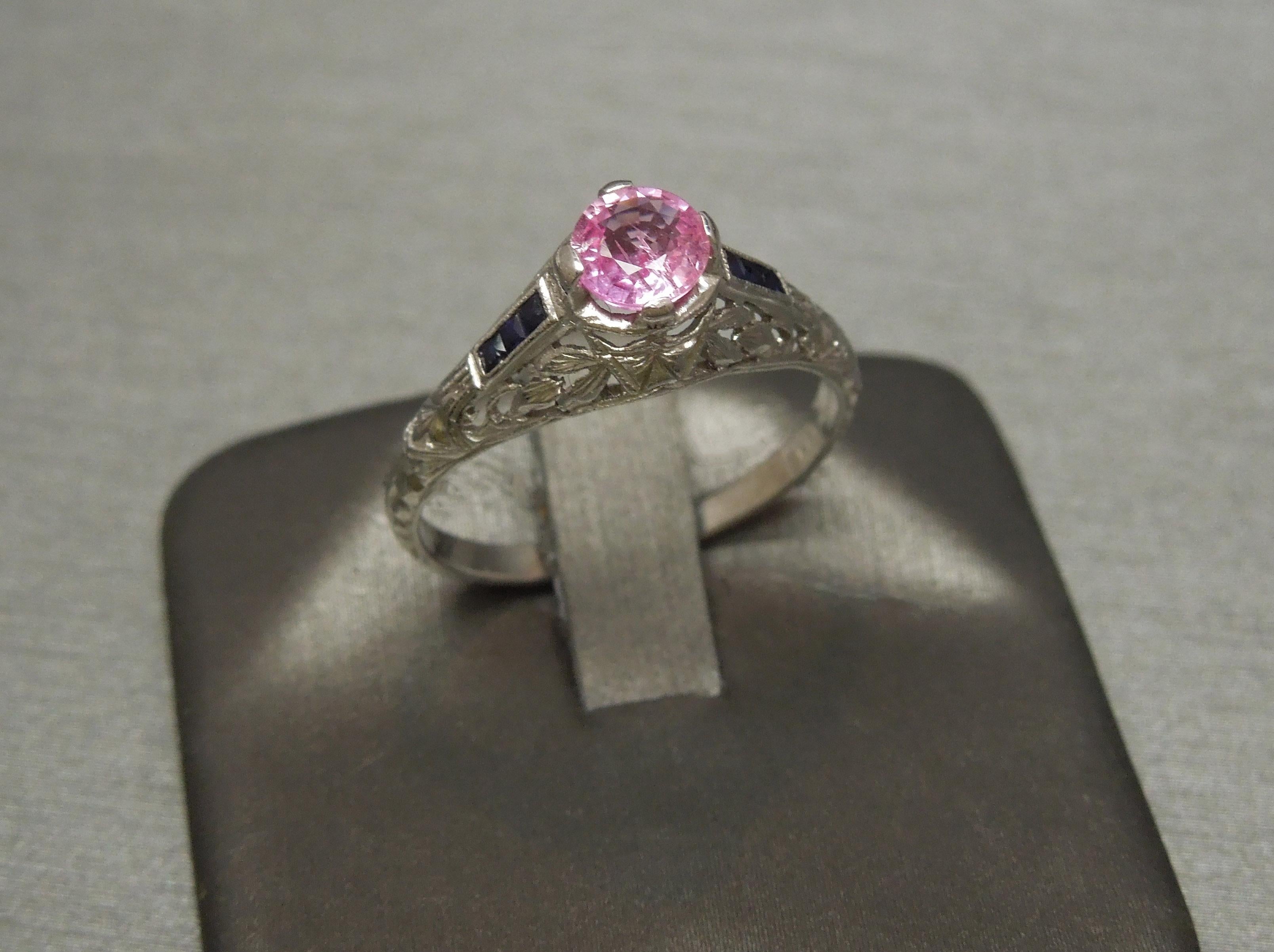 Edwardian Pink and Blue Sapphire