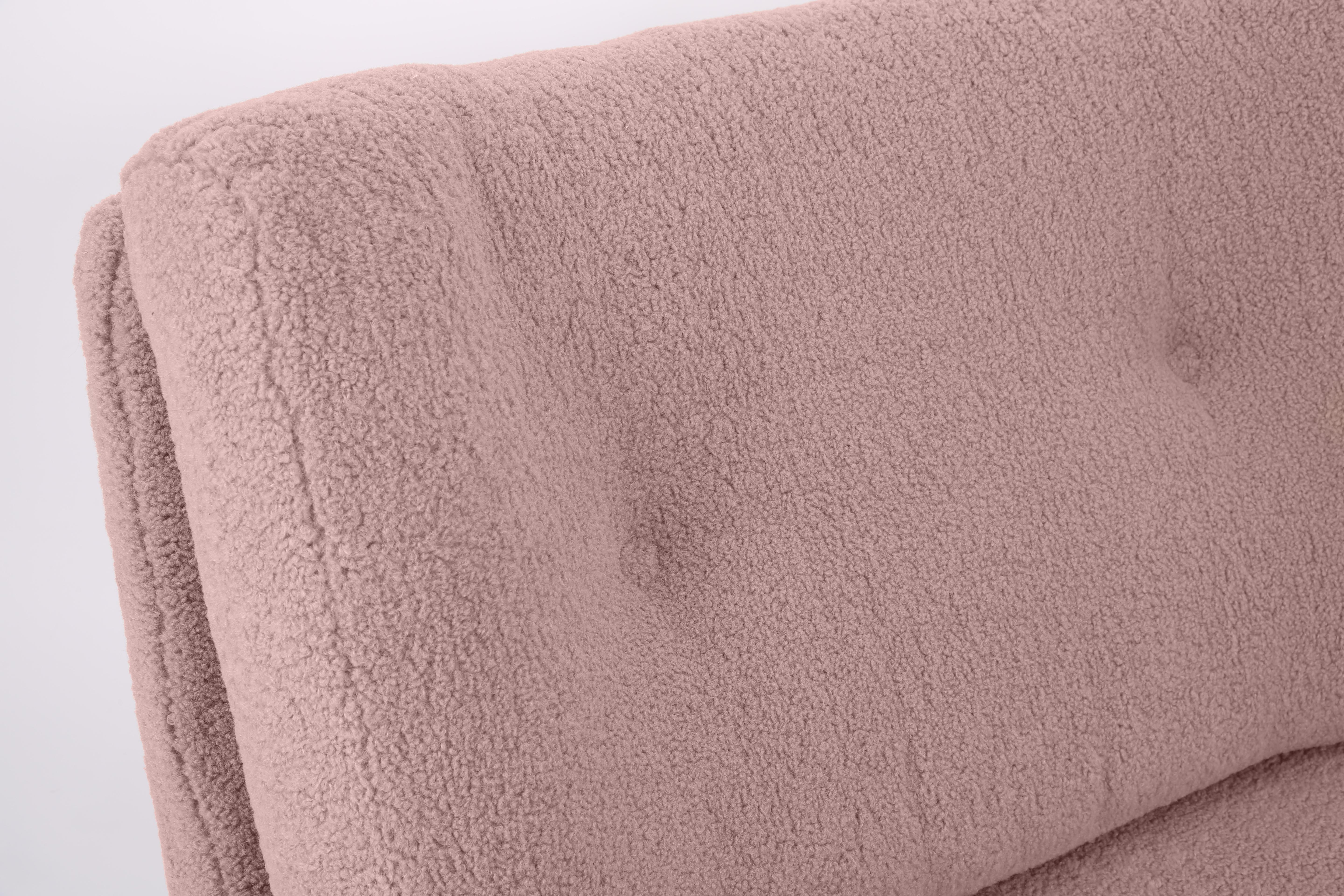 Rosa und rosafarbenes Boucle Atlantis Sofa und Sessel, Europa, 1960er Jahre (Handgefertigt) im Angebot