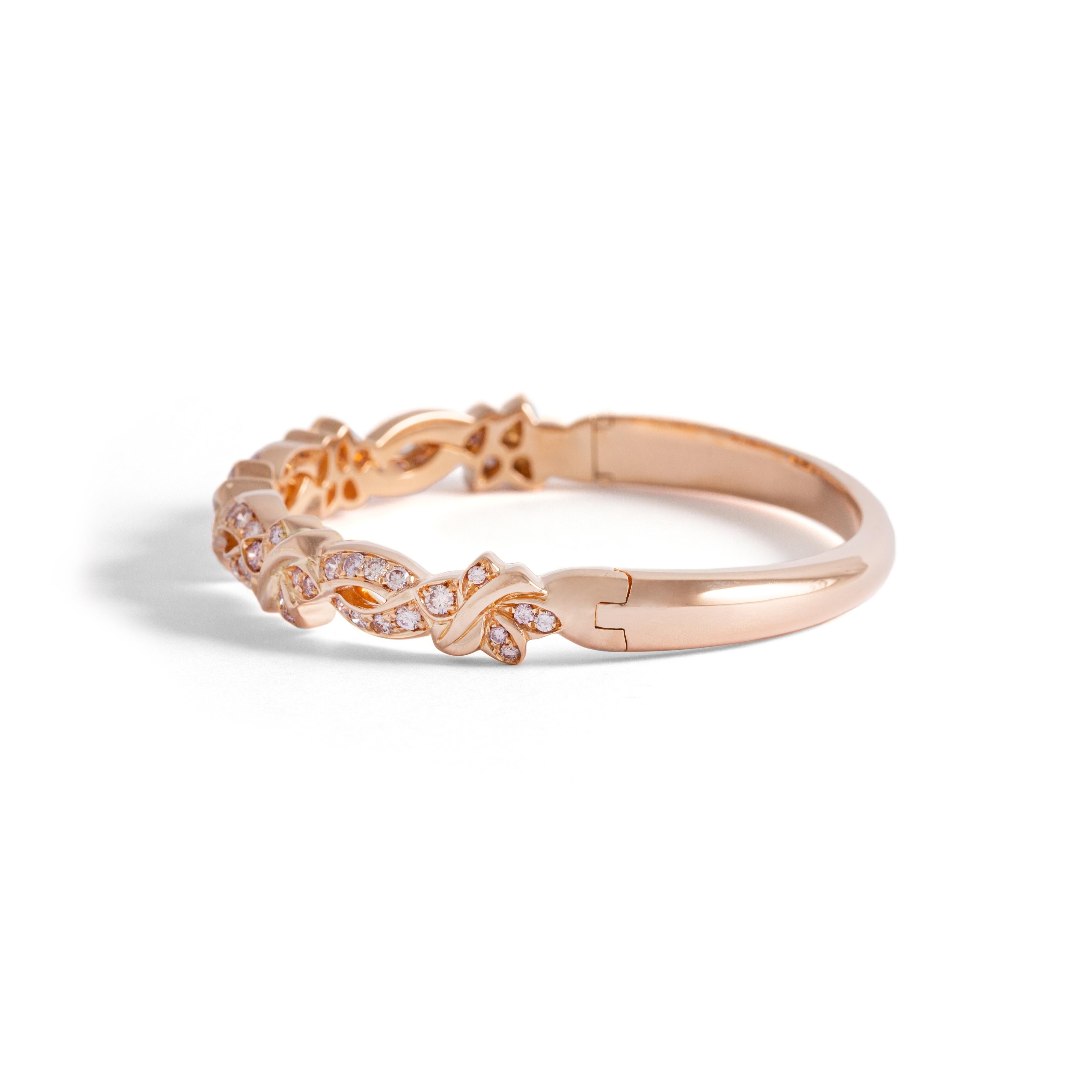 Pinkes Armband mit pinkfarbenen Diamanten 1,60 Karat im Zustand „Neu“ im Angebot in Geneva, CH