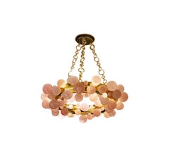 Pink Bubble Ring 27 Rock Crystal Chandelier by Phoenix