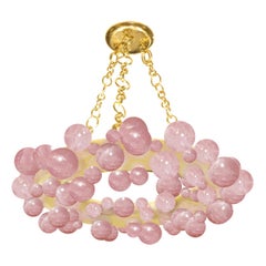 Bubble27 Pink Rock Crystal Chandelier by Phoenix