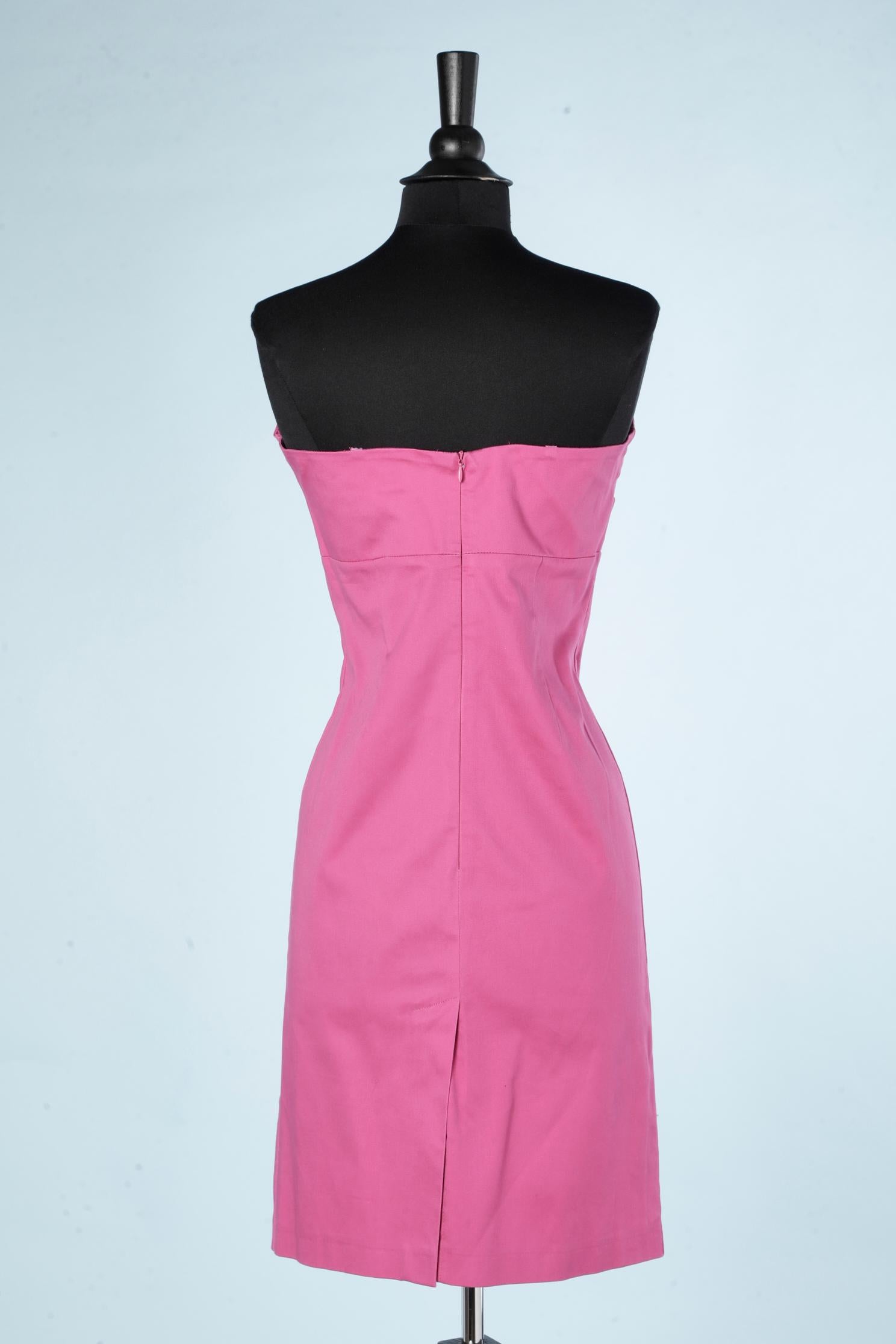 pink bustier dress