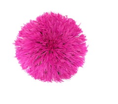 Pink - Cameroon Feather Head Dress Juju Hat