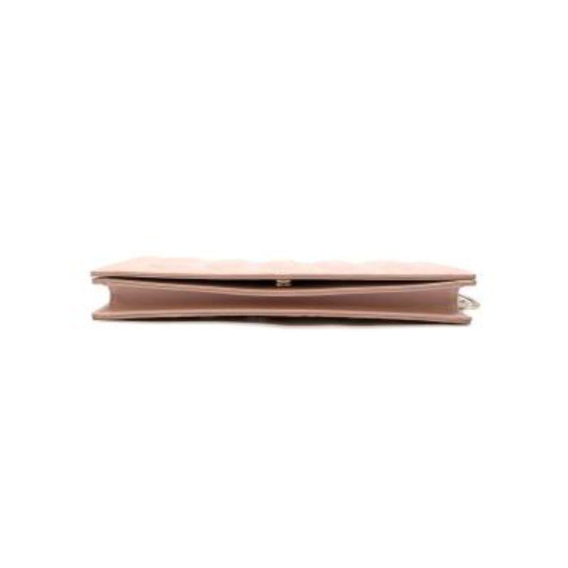 Pink Cannage Leather Lady Dior Clutch For Sale 3