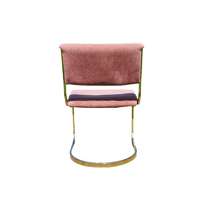 brass cantilever chair